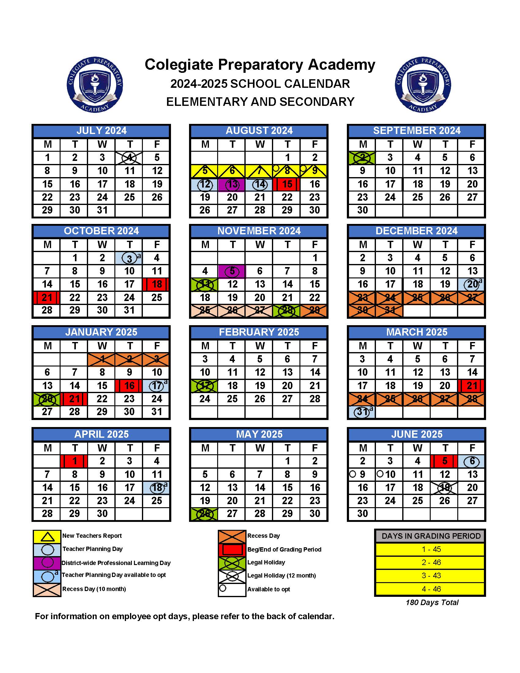 CPA 2024-2025 Calendar